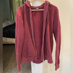 Comfortable Red Zip Up Hoodie - Men’s